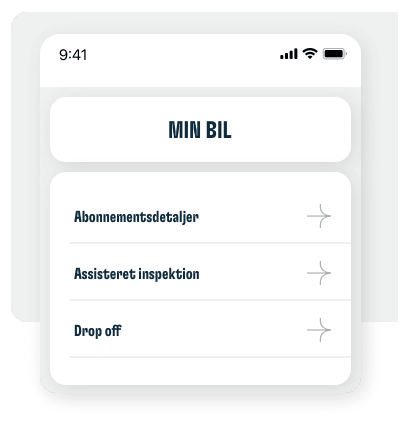 MinBil App Screenshot